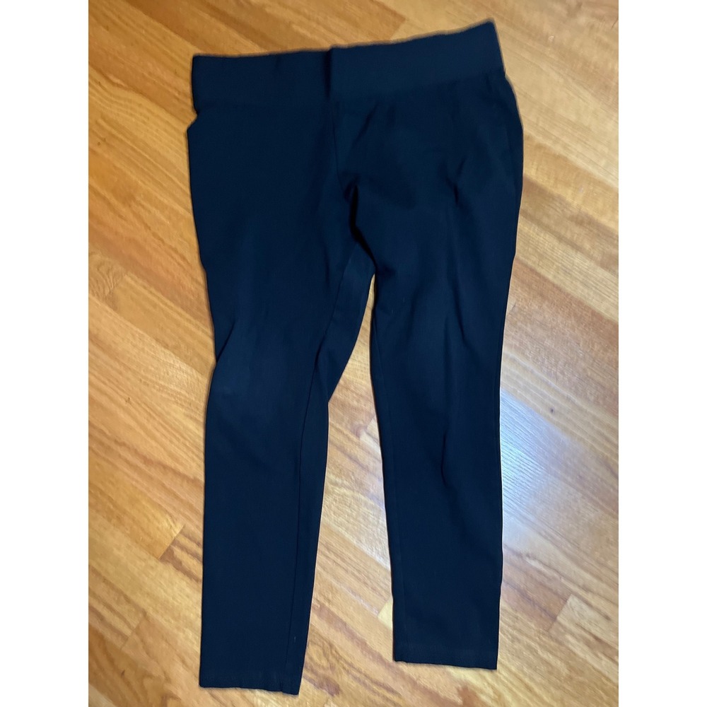 Philosophy‎ Black Ponte Knit Ankle Pants Career Casual Stretch XL/XG